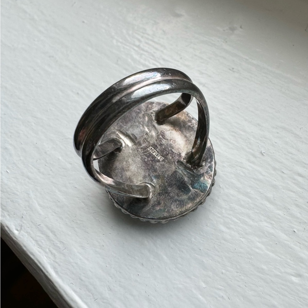 Turquoise Silver Ring - image 6